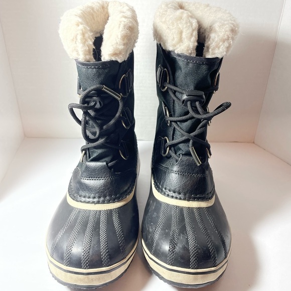 Sorel Black Winter Boots Size 5 - Picture 9 of 10